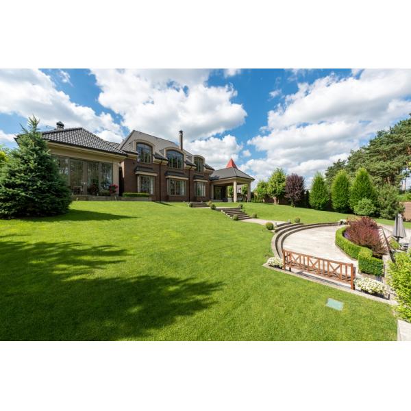 Landscaping With PE And PP Density Tufted 40mm Natural Color Artificial Turf