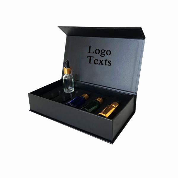 Paperboard Black Matt Luxury Honey Packaging Gift Set Personalized Size Cream Jar Magnetic Rigid Cardboard Box