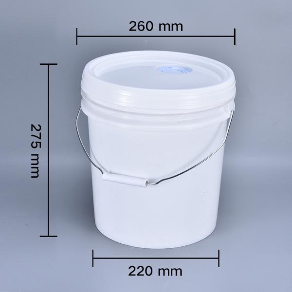 10L Food Grade Plastic Paint Bucket With Lid And Handle Tamper Evident Container