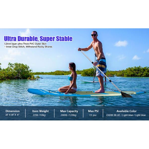 Soft Inflatable Surf SUP Stand Up Paddle Board Easy Movement