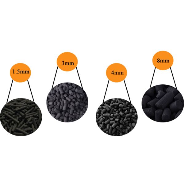 Activated Carbon For Gas Purification 1-4mm High Adsorption 700-1100 Iv Columnar Air Filter
