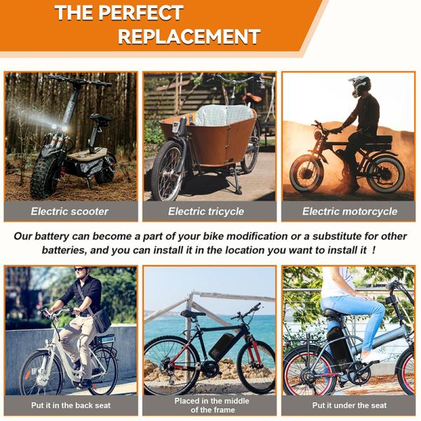 Custom 48V 50Ah 60V 45Ah 72V 60Ah Lithium Ion Bike Battery Pack 35ah 80ah 100ah ATV Motorcycle Battery