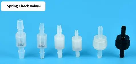 Mini Check Valve Plastic Plug In Hose Connectors Anti Slip Catch Edge