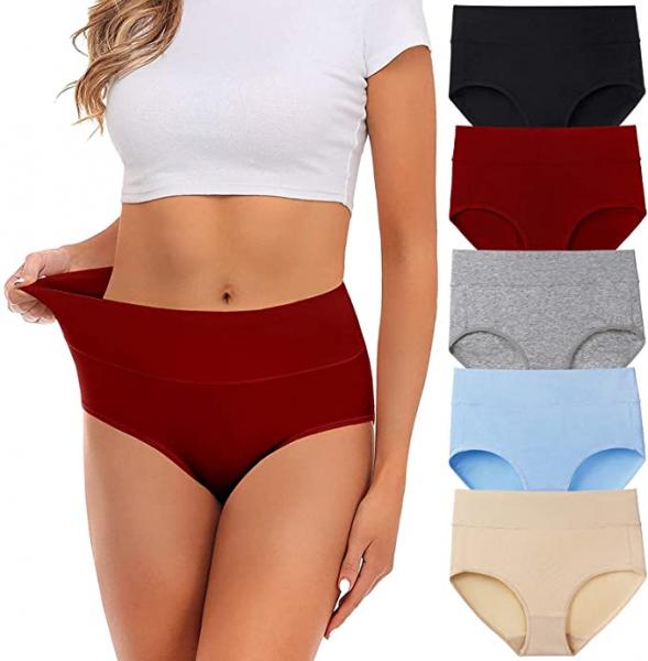 Soft Women Cotton Panties Breathable Full Brief With Lingerie Tape