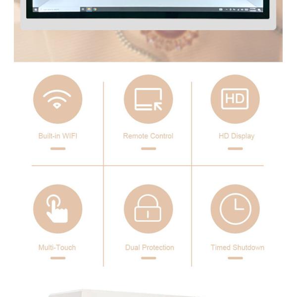 43 inch Android LCD See Through Display Interactive Advertising Translucent LCD Box