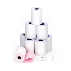 China 4 Production Lines NCR Paper Jumbo Paper Roll For Printing 2 Part Reverse Carbonless Paper wholesale