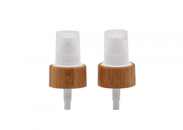 Quality Bamboo Closure 24 / 410 Plastic Treatment Pump For Cosmetic Packaging for sale