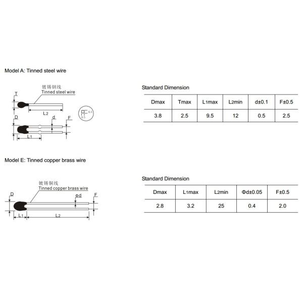 MF52 Series NTC Thermistor For Refrigerator