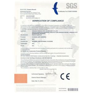 Qingdao Sinbada WPC Technology Co., Ltd Certifications