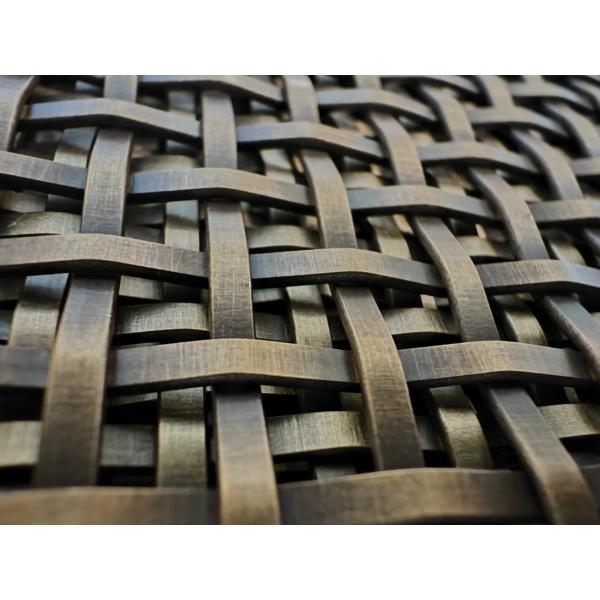 Antique Brass Plated Wire Mesh for Cabinets Door, Interior Woven Wire Fabric