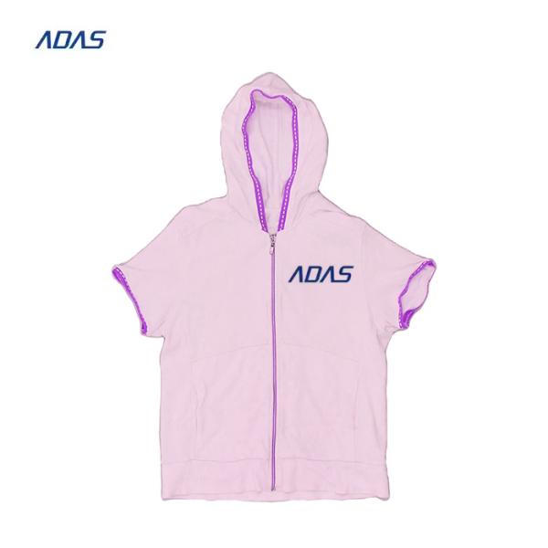 Sublimation Workout Essential Knitted Womens Polyester Tshirt Hoodie Set With Slim Fit