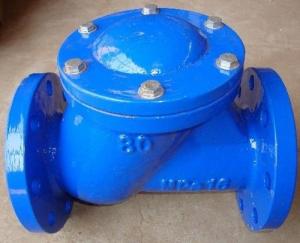 China Ggg40 Ductile Iron Swing Check Valve DN400 PN16 Double Way Metal Check Valves wholesale