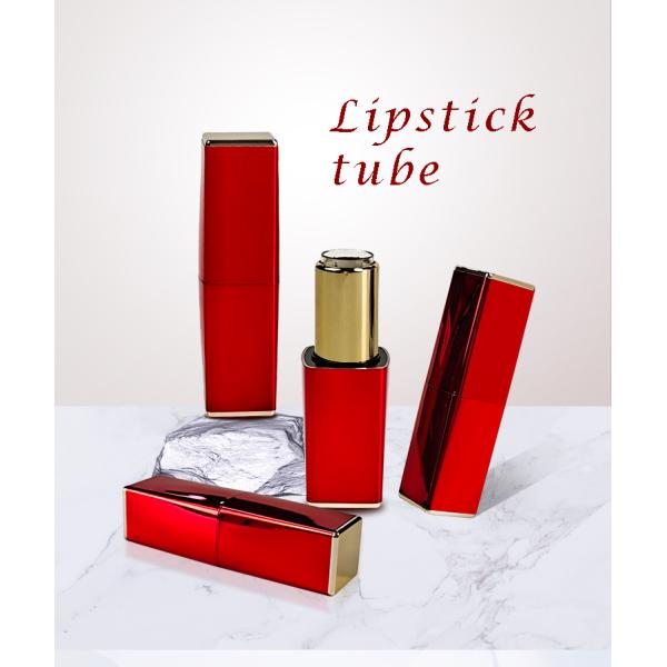 Luxury Empty Lipstick Tube refillable custom empty red lipstick tube Magnetic