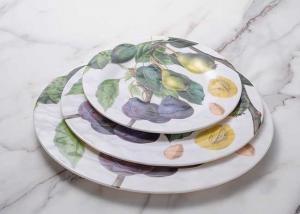 China FDA Certificate European Style Flat Colorful Melamine Plates wholesale