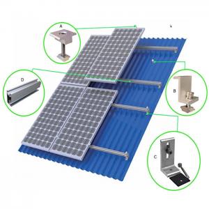 China 6063 6005 Framed Or Frameless Solar Panel Rail Solar System Components wholesale