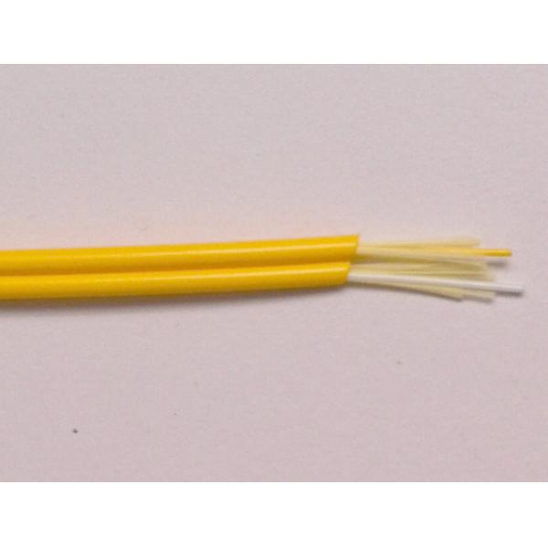 Two 900 Micron Buffer Fiber Optical Cable Round Type Duplex Zipcord 2.0 mm Jacket