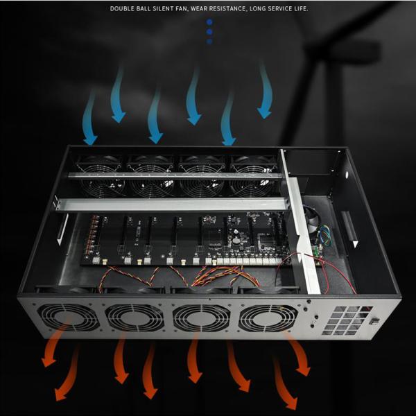 LGA1155 Intel® B75 8GPU Ethereum Crypto Mining PC Included G2030 Dual Core Cpu Power Supply 2000w