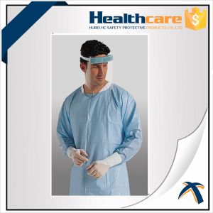 Antibacterial Disposable Protective Gowns / CPE Isolation Gown With Thumb Up
