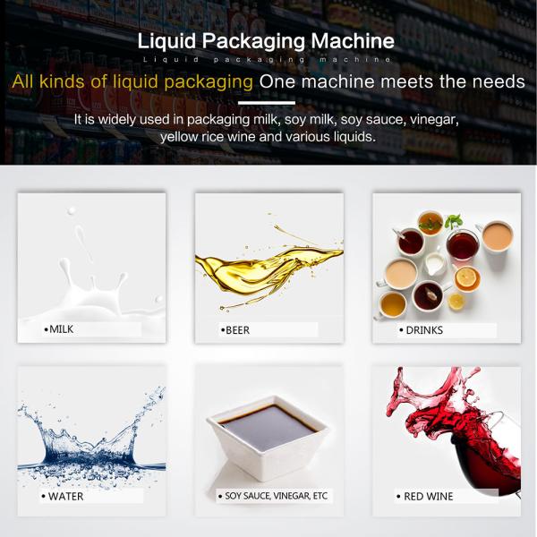 Multi Function Automatic Liquid Pouch Packing Machine For Milk And Water