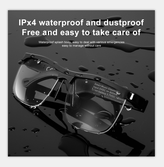 New product smart music glasses 8D music surround non-slip anti-ultraviolet radiation-proof sunglasses