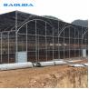Side Ventilation Clear Multi Span Greenhouse With Outside Shading System for sale