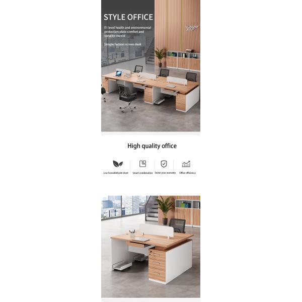 Desktop Computer Office Desk and Chair Combination for Simple Modern Writing Workstation