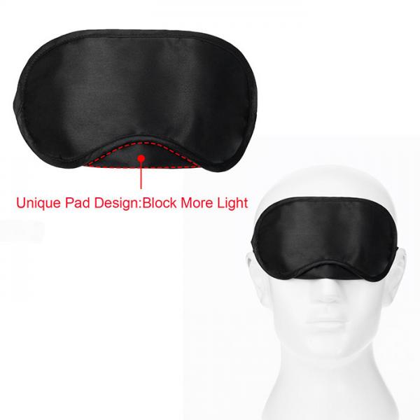 Polyester Silk Satin Eye Cover For Sleeping Blindfold Mask Shade