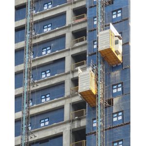 China VFD Rack And Pinion Hoist Max Lifting Height 250/400 M For Man And Material wholesale