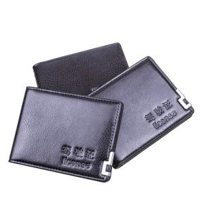 China Slim PU Leather Driving Licence Card Holder Vintage With ID Window on sale