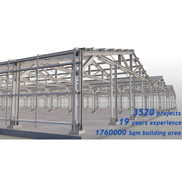 Q235 Q345 Prefab Insulated Warehouse Steel Structure Multi Span