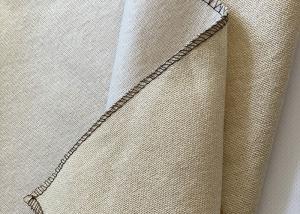 China 290gsm Upholstery Sofa Fabric , Plain Cotton Linen Fabric Furnishing Curtain Carpet on sale