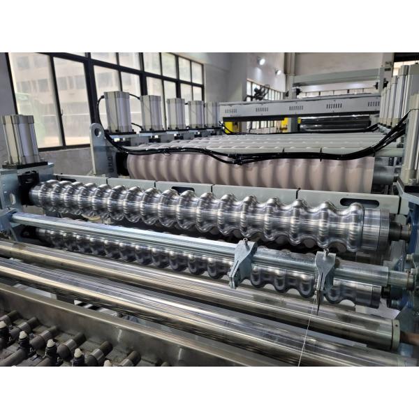 PP Corrugated Wave Roof Tile Sheet Extrusion Machine Width 850-1050mm