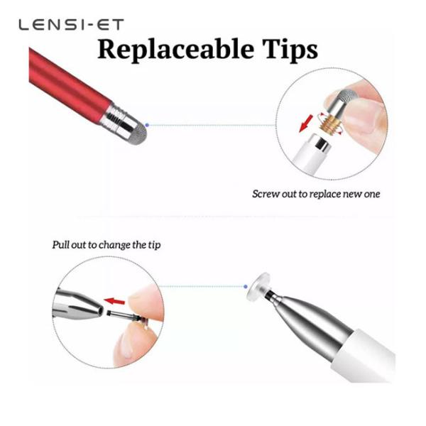 2 In 1 Tablet Passive Pen Stylus Write Smoothly