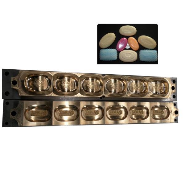 Soap Stamping Die With Oval Shaped Copper Mould And Copper Die Printer