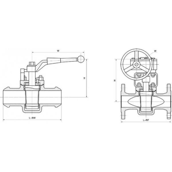 PTFE Sleeved & Inverted Pressure Balanced Lubricated Plug Valve 316 0