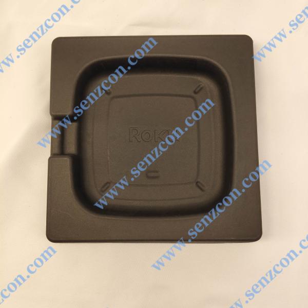 Direct factory supply of electronic products. Black embedded environmentally friendly pulp molding packaging base for TV set-top boxes, which is