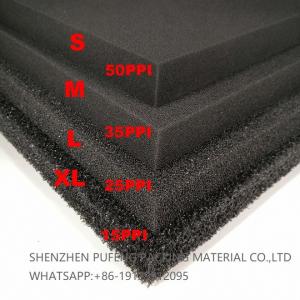 China Reticulated Polyurethane Foam Filter Material Water Aquarium Sponge Filter 10-60PPI wholesale