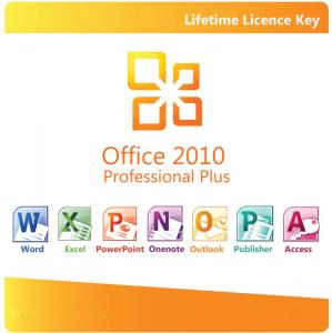 China Office 2010 Pro Plus 5 PC Genuine Product Key Software Lifetime License wholesale