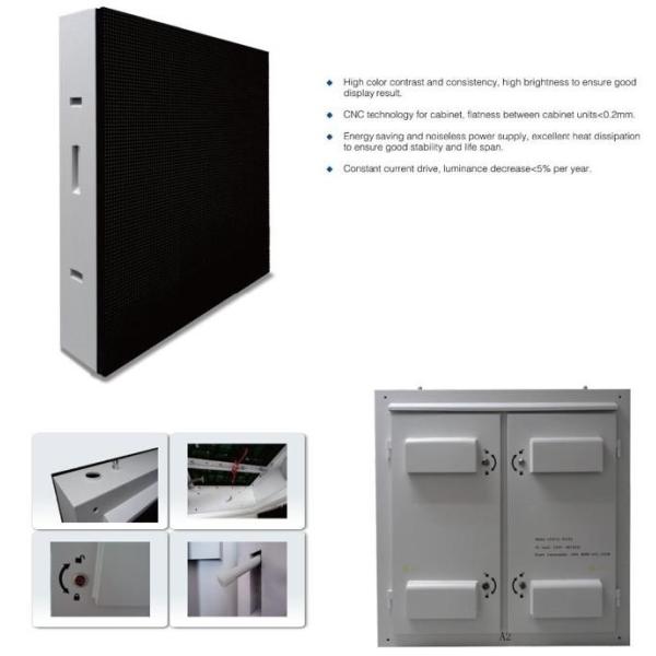 Long Life Span 2000Hz P10 street Energy Saving LED Display pole mounted