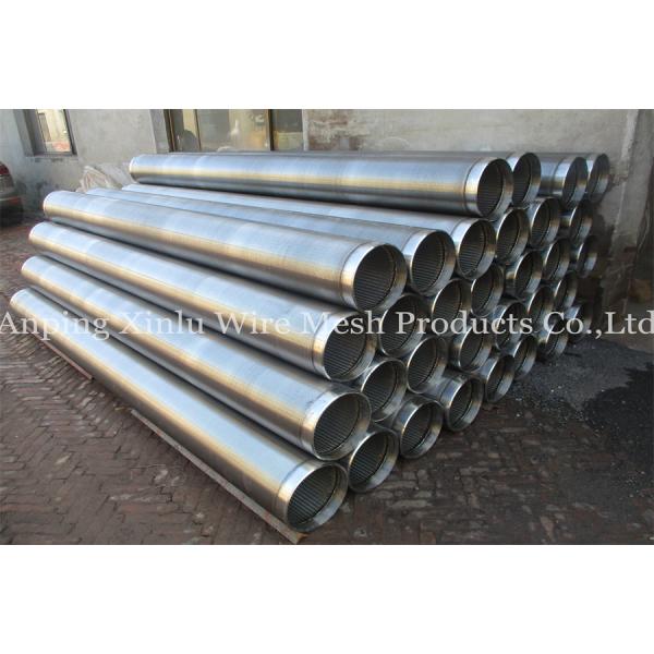 Self Cleaning Sand Control Screens Non Clogging Wedge Wire AISI 304 Pipe Galvanized