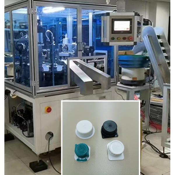 Non-standard automated tetra cap assembly machine, customised to customer