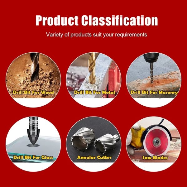 OEM ODM 13pcs HSS Shank Mag Core Drill Bit Annular Cutter Set for Metal Steel Cutting