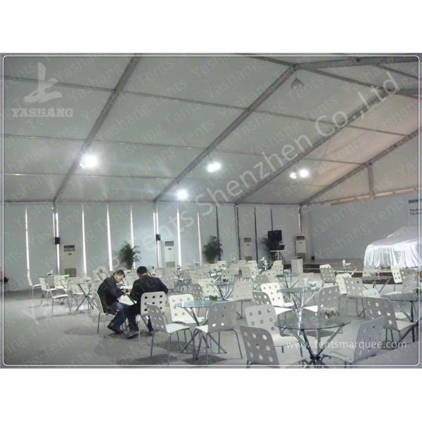 Wind Resistant Aluminium Frame Tents Waterproof White PVC Textile Cover