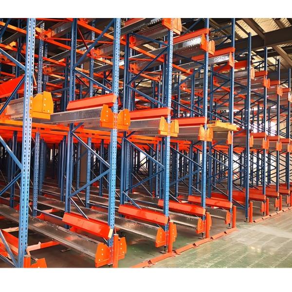 Q235B Steel Radio Shuttle Warehouse Racking Heavy Duty Shelving Multi Level Type