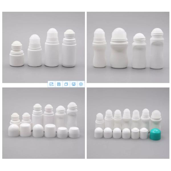 OEM 30ml 50ml PP Plastic Deodorant Containers Essential Oil Roller Bottles