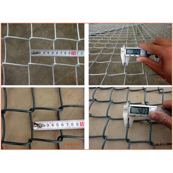1.5 Inch Diamond Mesh Fence Powder Painted Chain Link Fence Any Ral Color