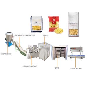 Pasta macaroni production line automatic making machine