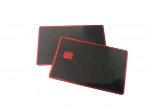 China Mirror Gold Sliver Red Black Blank Metal Credit Card With Chip Slot wholesale