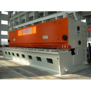 Hand Hydraulic Guillotine Shear , Guillotine Metal Cutting Machine