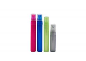 China 10ml Empty Plastic Perfume Tester Bottle With Pump Sprayer Refile Fine Mist on sale